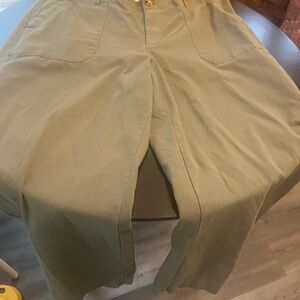 Wonderly Olive Green Wide-Leg Pants
